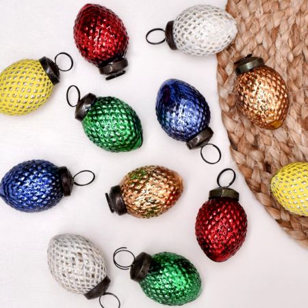 12 Pieces Multicolor Ornaments For Tree Decoration - Easter Decorative Bowl Filler